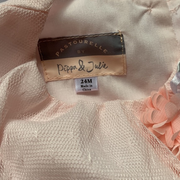 Pastourelle by Pippa & Julie Pink Dress Size 24 Months - Picture 4 of 8